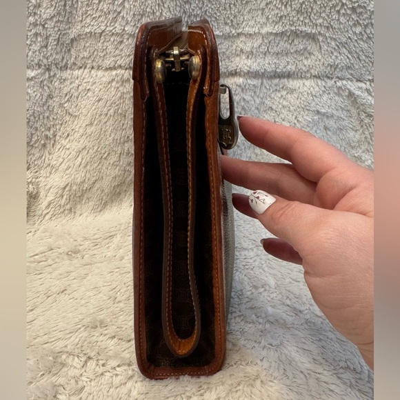 EUC Vintage Celine Macadam Monogram Clutch With Hidden Strap - Picture 3 of 16